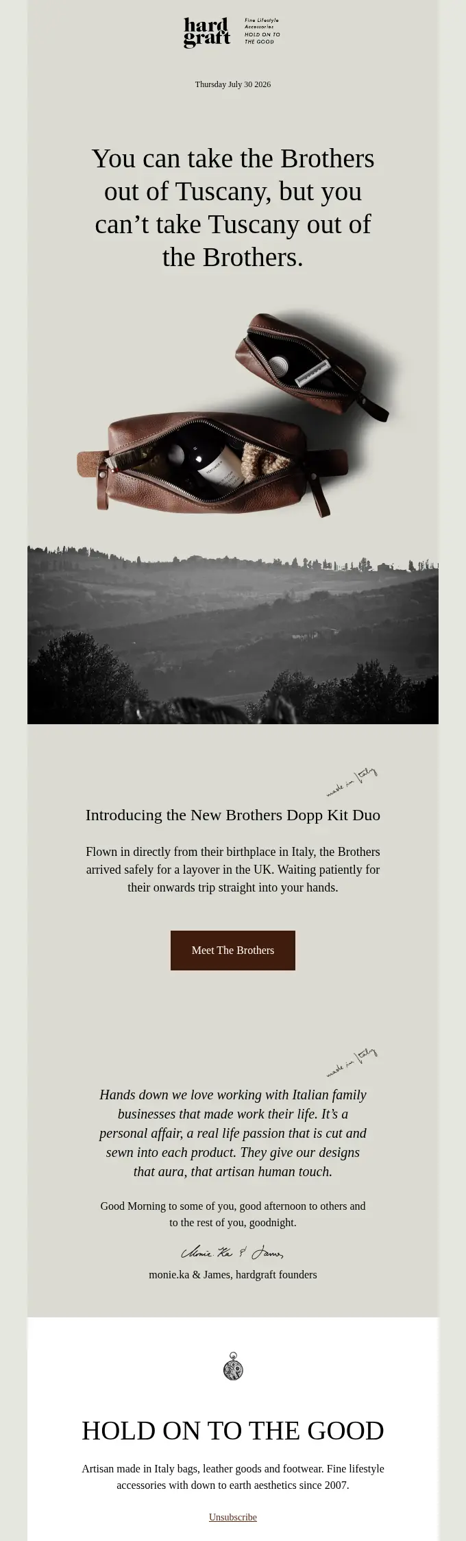 can take brothers out tuscany but cant