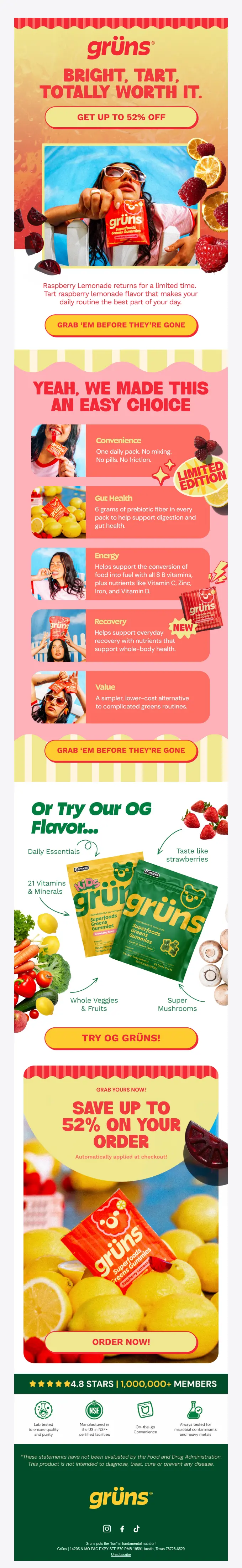 gruns limited edition tart raspberry