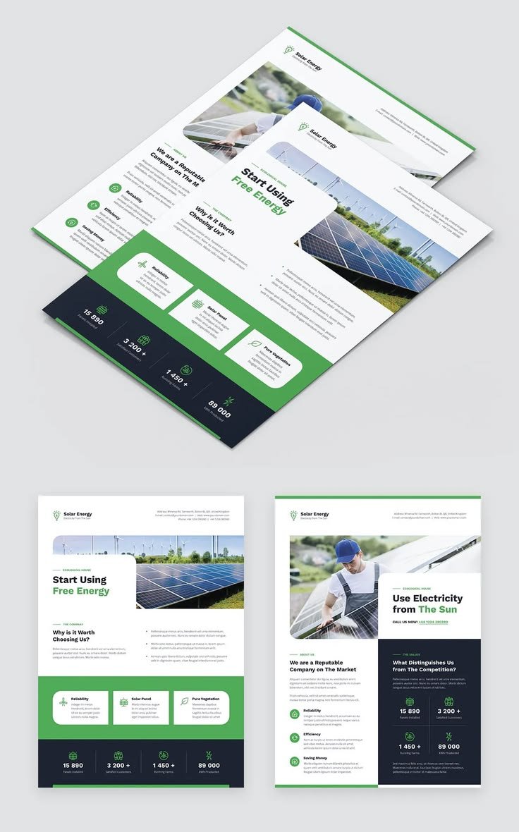 Solar Energy Flyer Template