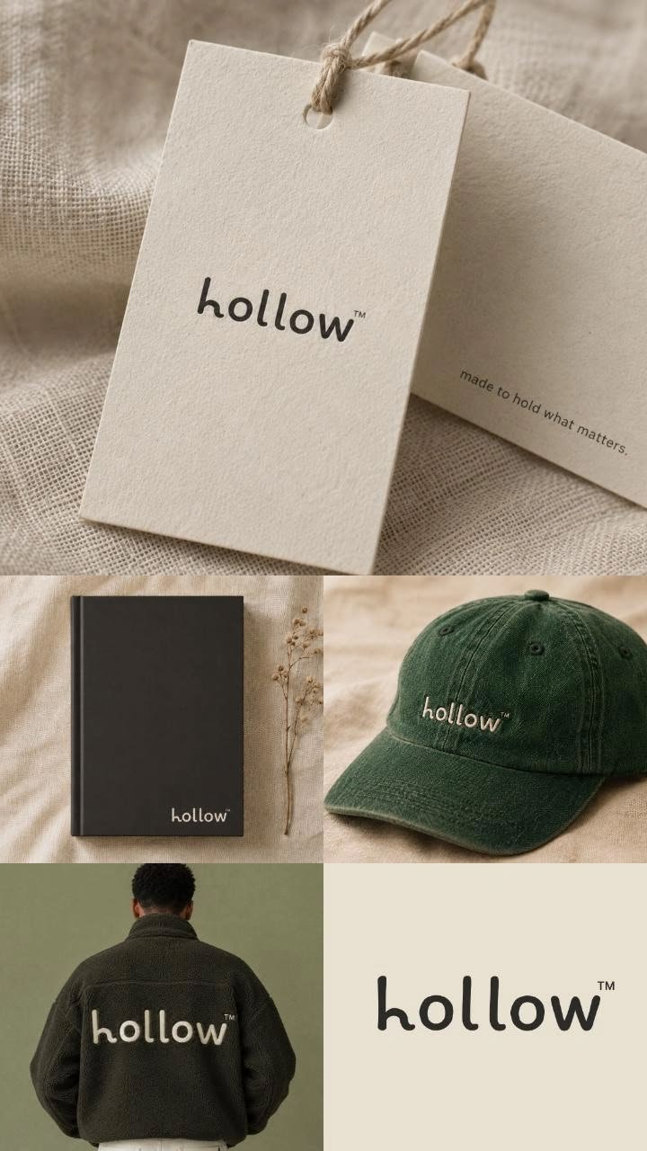 brand identity design for hollow